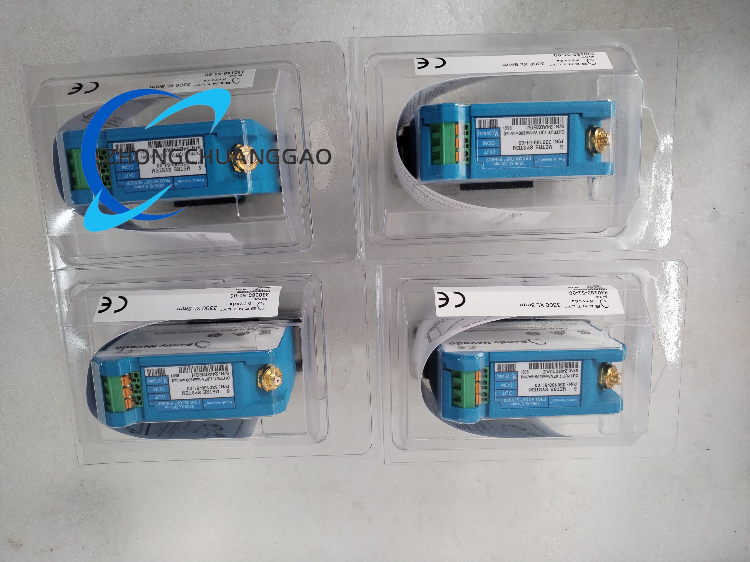 330180-51-00 (4) Bently Nevada 330180-51-00 Vibration Transmitter / Proximitor Preamp - Image 1