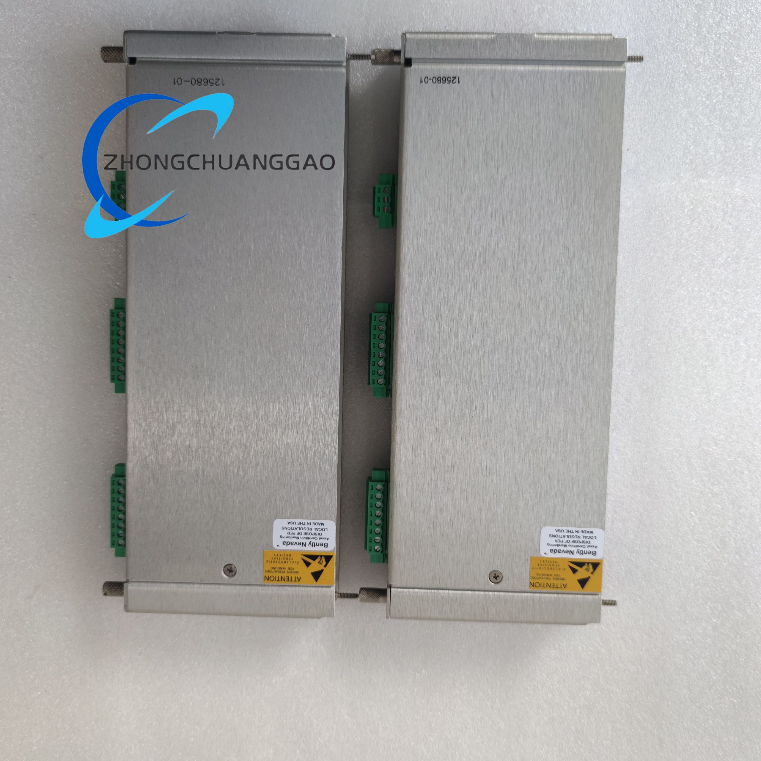 125680-01 (2) Bently Nevada 350040M 125680-01 4-Channel Proximitor Monitor - Image 1