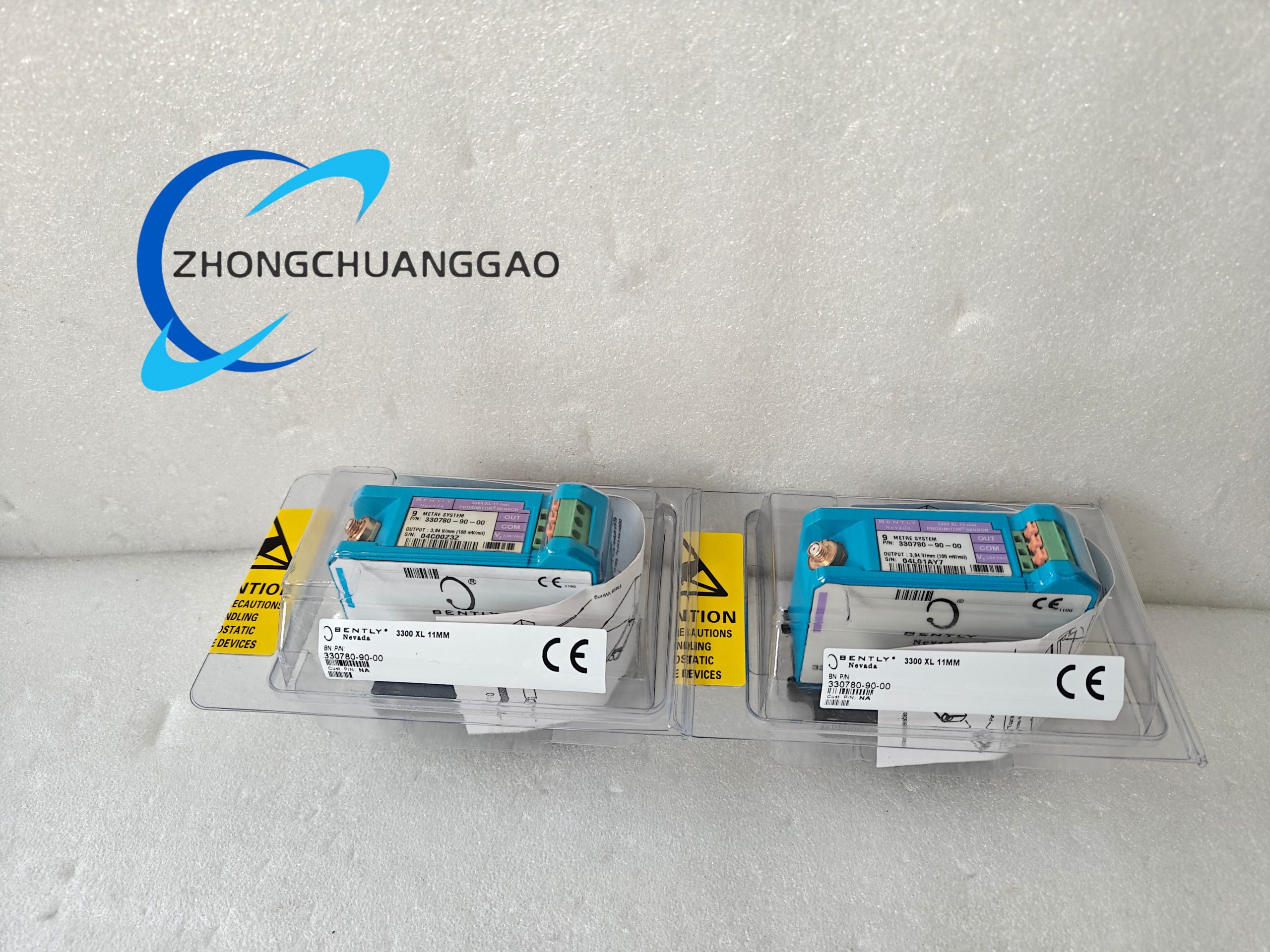 330850-90-05 (2) Bently Nevada 330850-90-05 3300 XL 25 mm Proximitor Sensor - Image 1