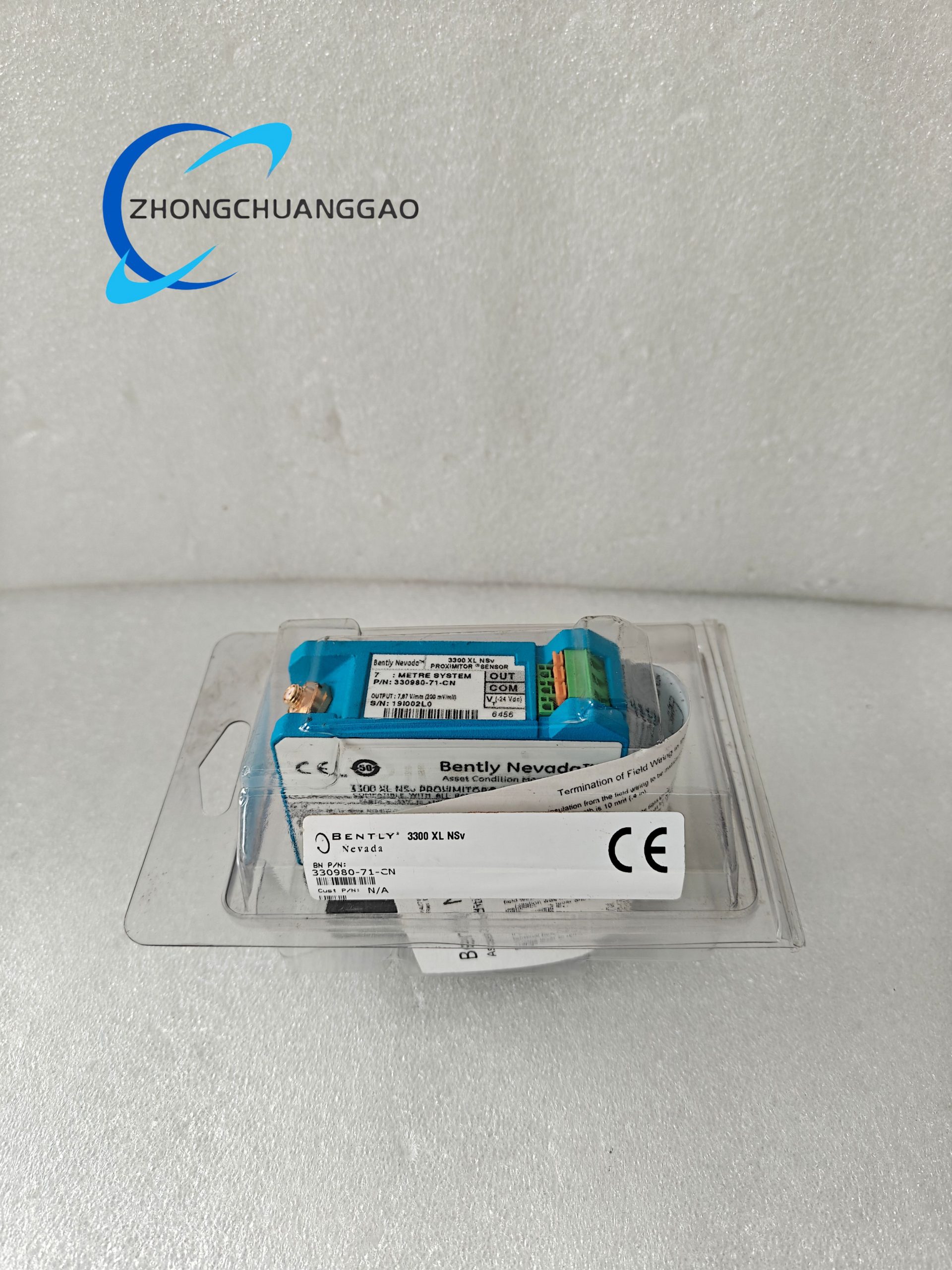 330980-71-CN Bently Nevada 330980-71-CN 3300 XL NSv Proximitor Sensor - Image 1