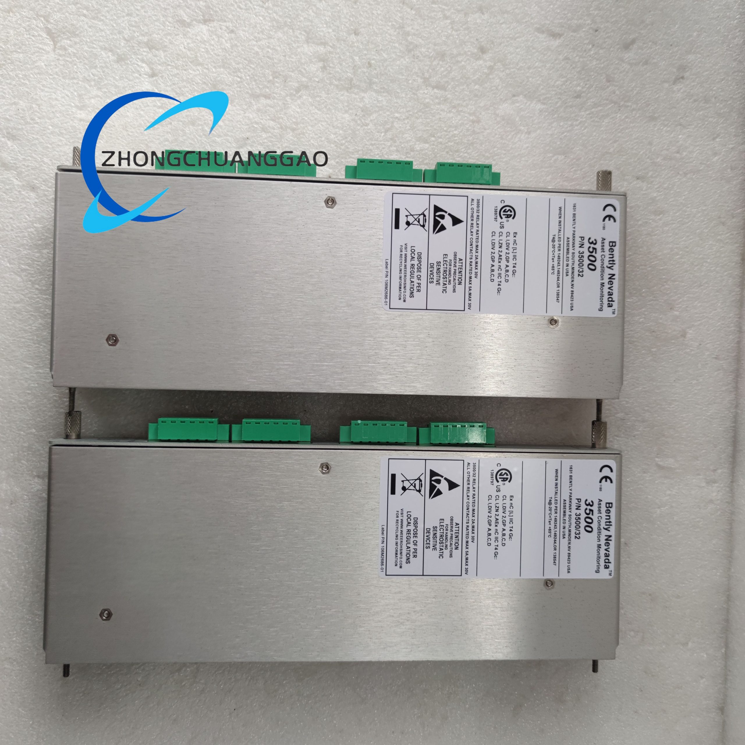 350032 125720-01 (5) Bently Nevada 3500/32 125720-01 4-Channel Relay Output (Small Card) - Image 1