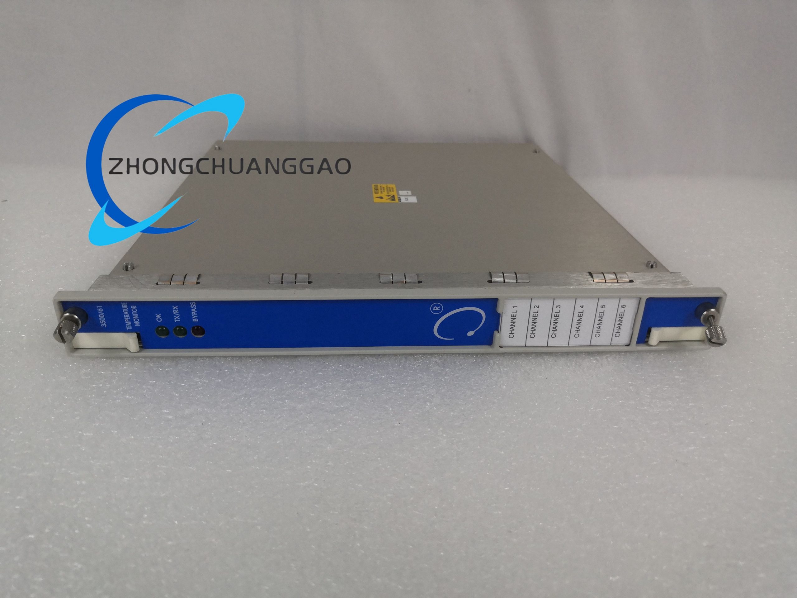 350061 (5) Bently Nevada 3500/61 Six-Channel Temperature Monitoring Module with Recorder Outputs - Image 1