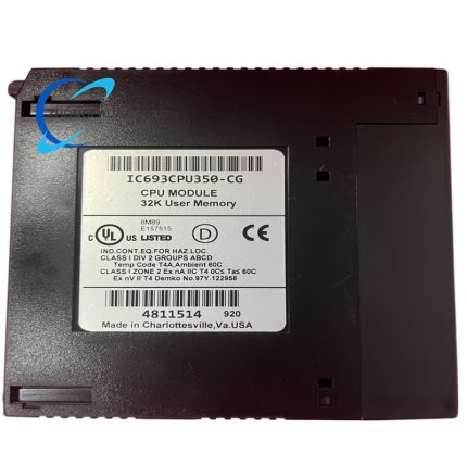 GE IC693CPU350‑BC Single‑Slot Modular CPU Module for Series 90‑30 PLC Systems
